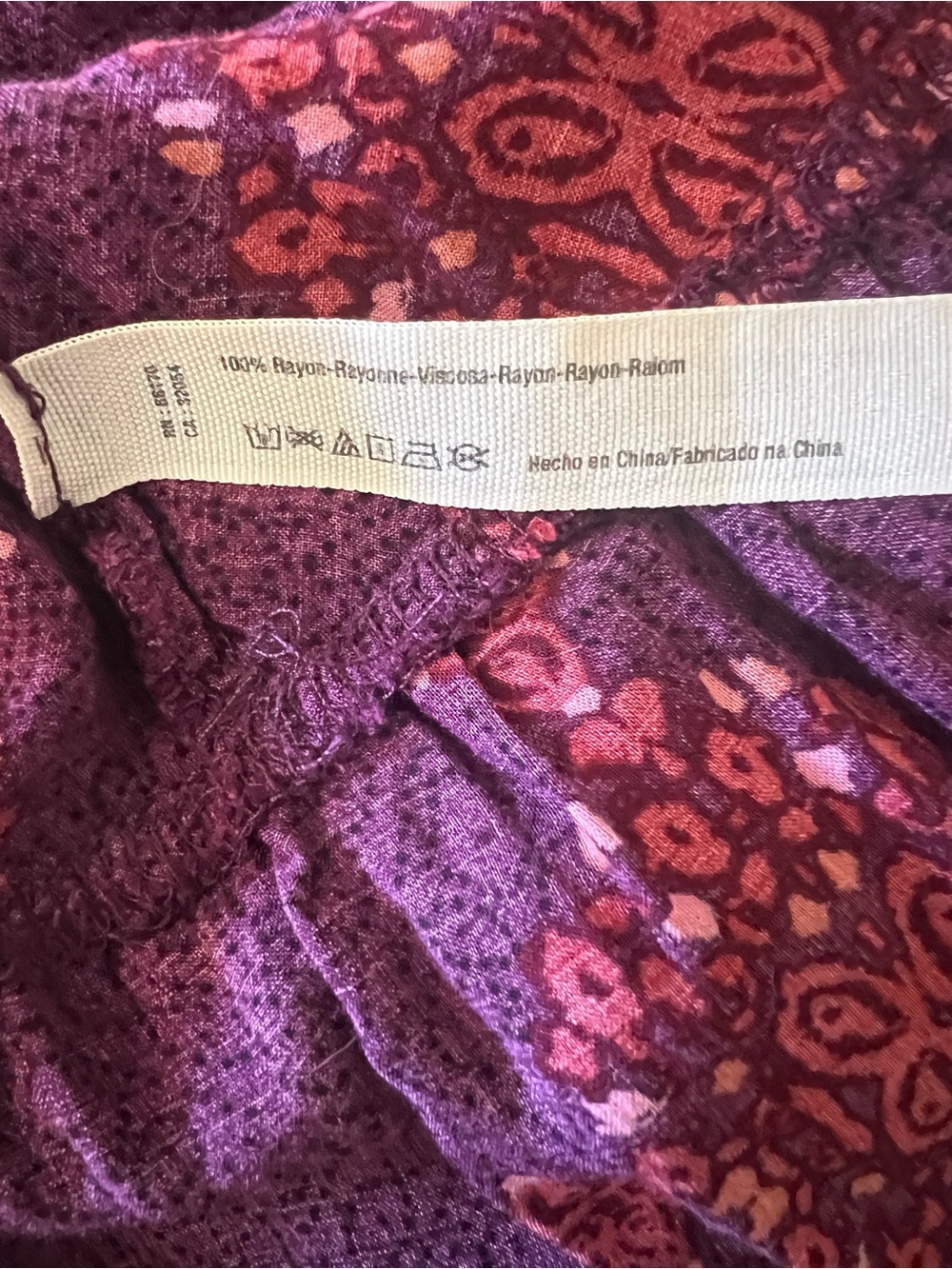 Free People Purple Dress with Red Floral Print - Picture 7 of 7